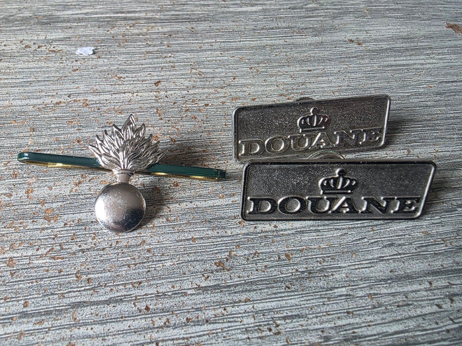 Insignes douane belge, Enlèvement ou Envoi, N, S
