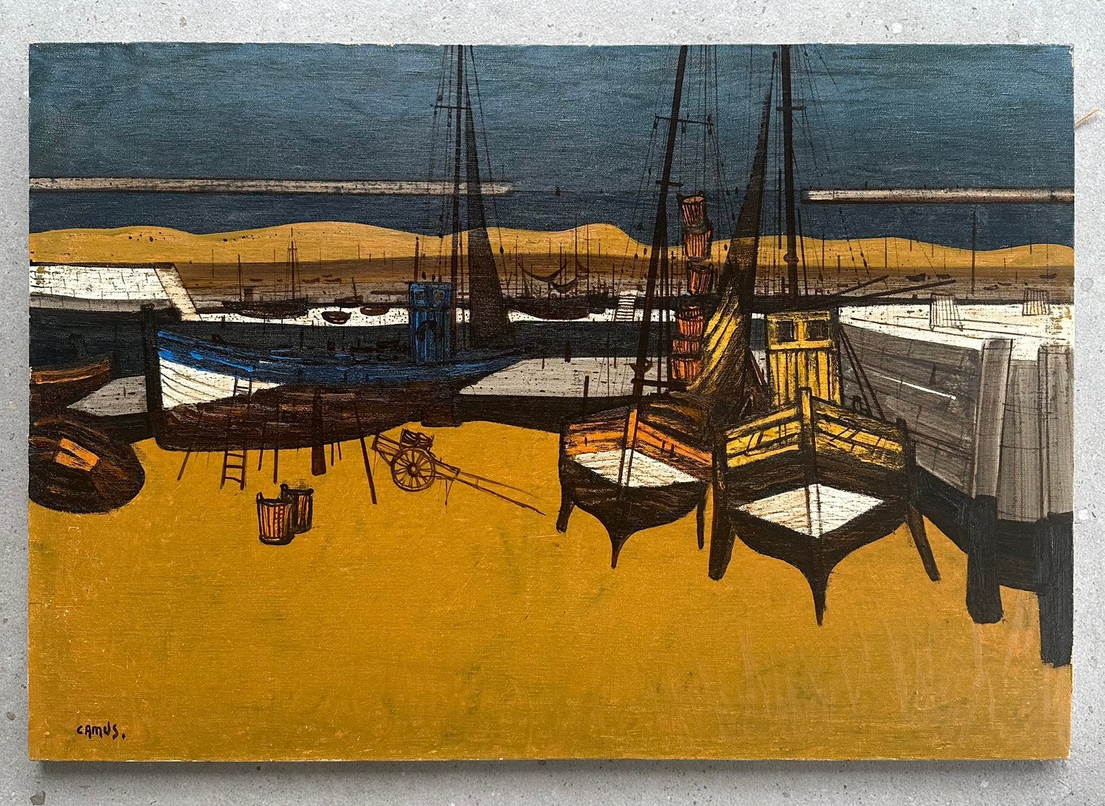 Gustave CAMUS - Tableau breton - huile sur toile, Enlèvement ou Envoi