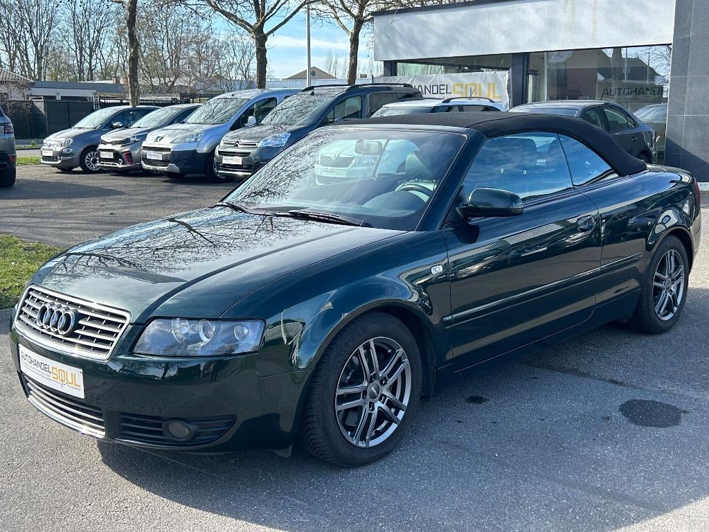 Audi A4 2.5TDi Cabrio, 2003, 217.110km, 1e eige, Keuring VVK, Auto's, Bluetooth, 4 zetels, Achterwielaandrijving, 4 cilinders