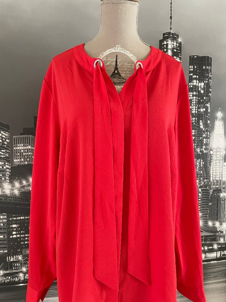 prachtige blouse - Amy Vermont - 48-50 - GRATIS blouse, Verzenden, Maat 46/48 (XL) of groter, Oranje, Zo goed als nieuw