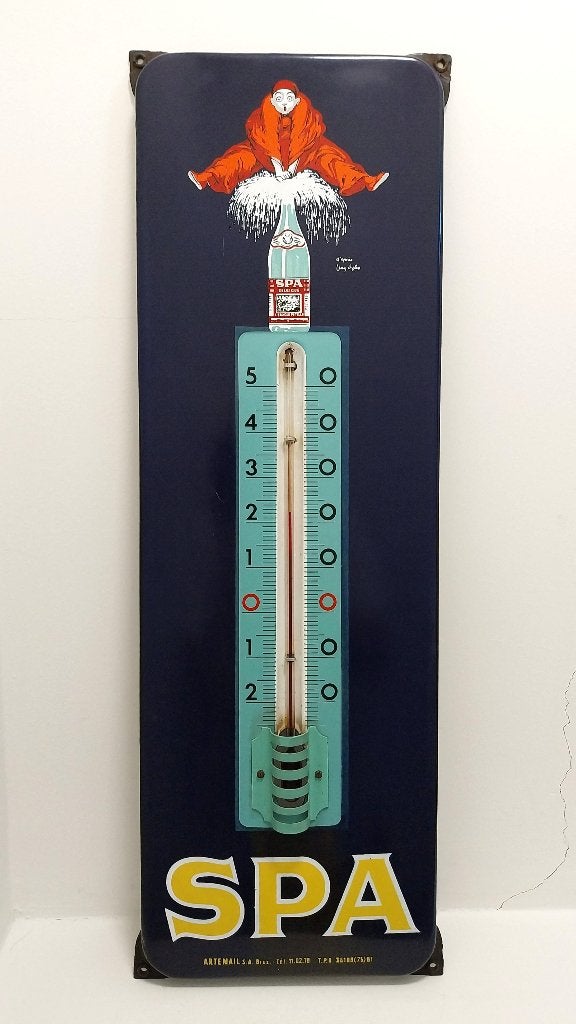 Thermomètre Spa Monopole en émail de 1961, Enlèvement ou Envoi