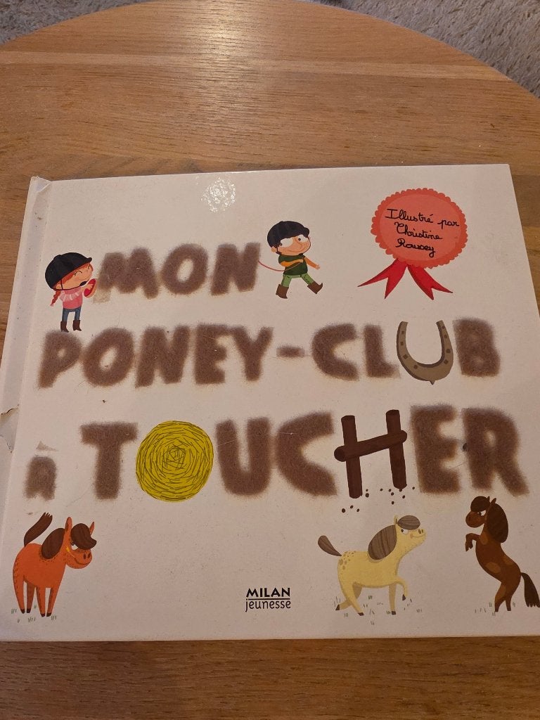 Livre Mon poney - club à toucher, Livres, Garçon ou Fille, Milan Jeunesse, Livre à déplier, Enlèvement