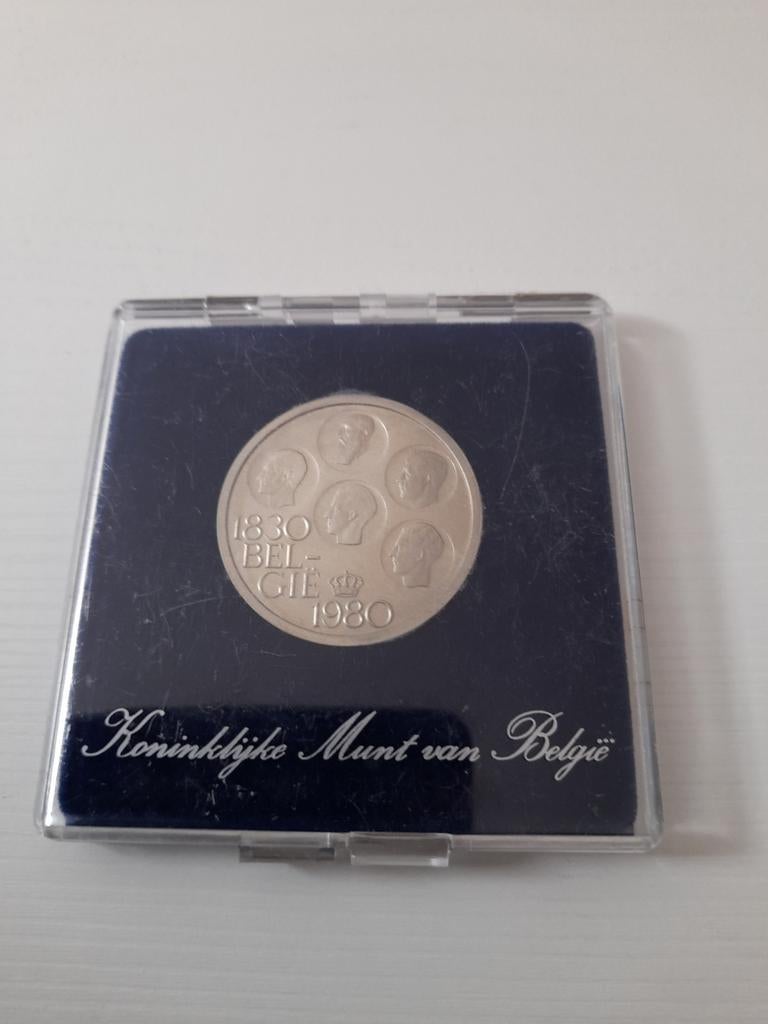 50 % zilveren munt 12.75 gr zuiver zilver belgie, Ophalen of Verzenden, Zilver, Zilver