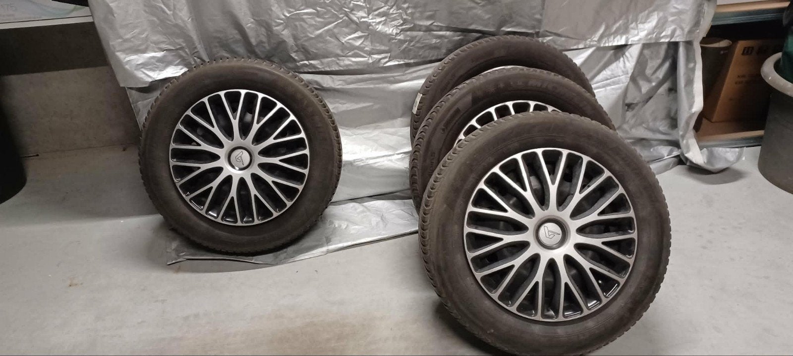 4 auto winterbanden, Auto-onderdelen, Ophalen, Gebruikt, Velg(en), Winterbanden