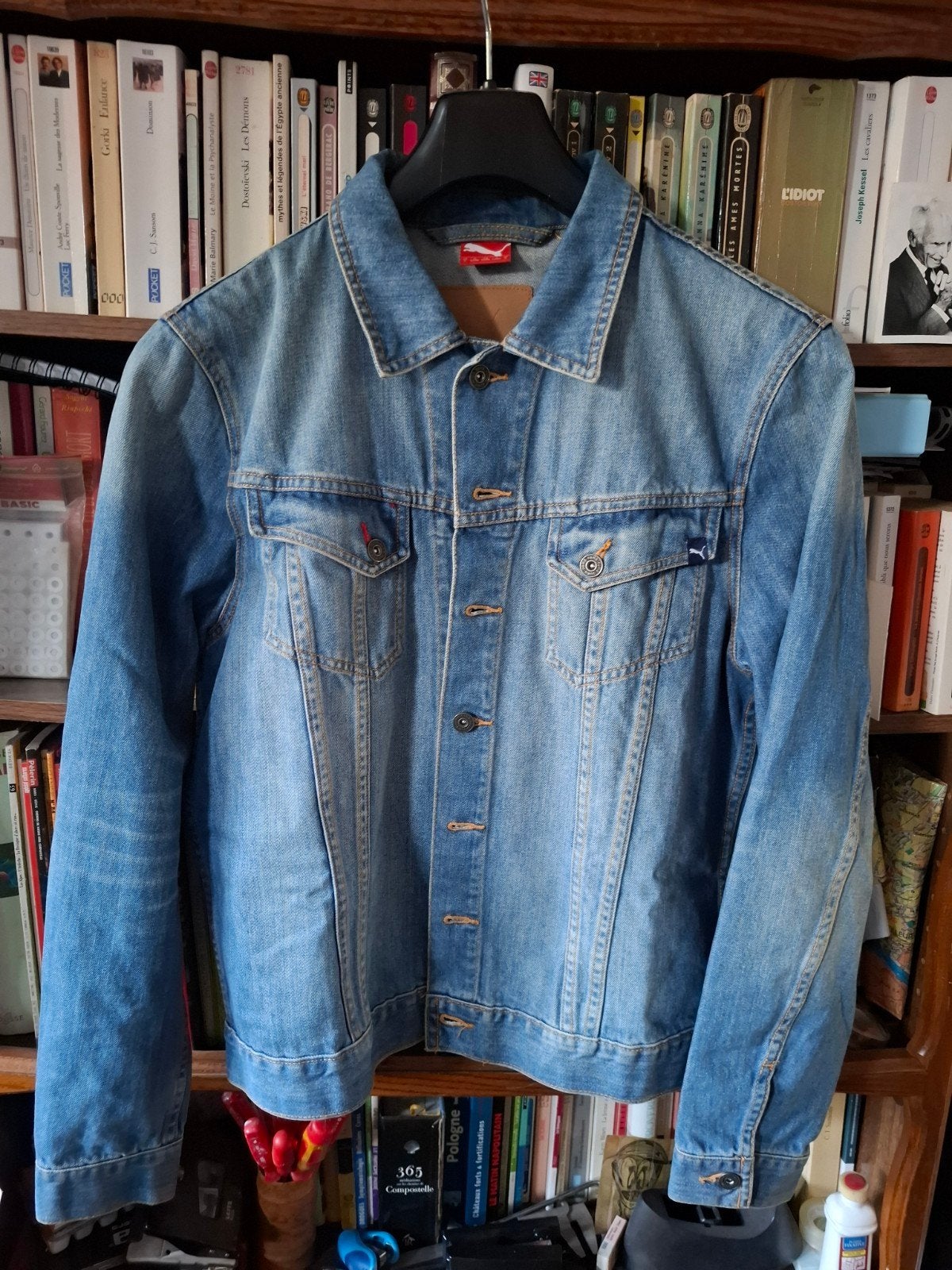 Spijkerjas Puma L China Jeansjack, Kleding | Heren, Blauw, Ophalen of Verzenden, Zo goed als nieuw, Puma
