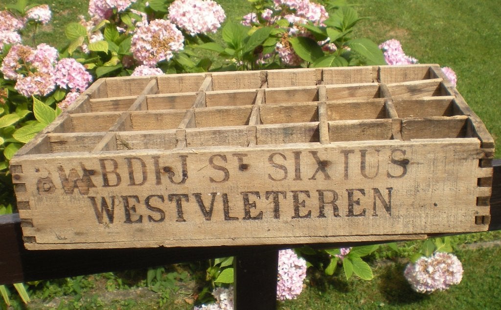 Casier Abbaye St SIXTUS  Wesvleteren (bois - 24 cases), Collections, Marques de bière, Utilisé, Autres types, Enlèvement ou Envoi