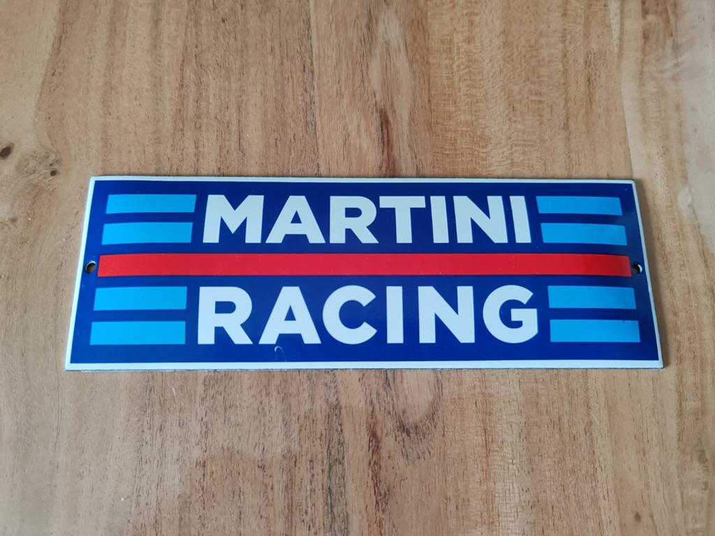 Plaque émaillée Martini Racing, Enlèvement ou Envoi, Comme neuf, Panneau publicitaire