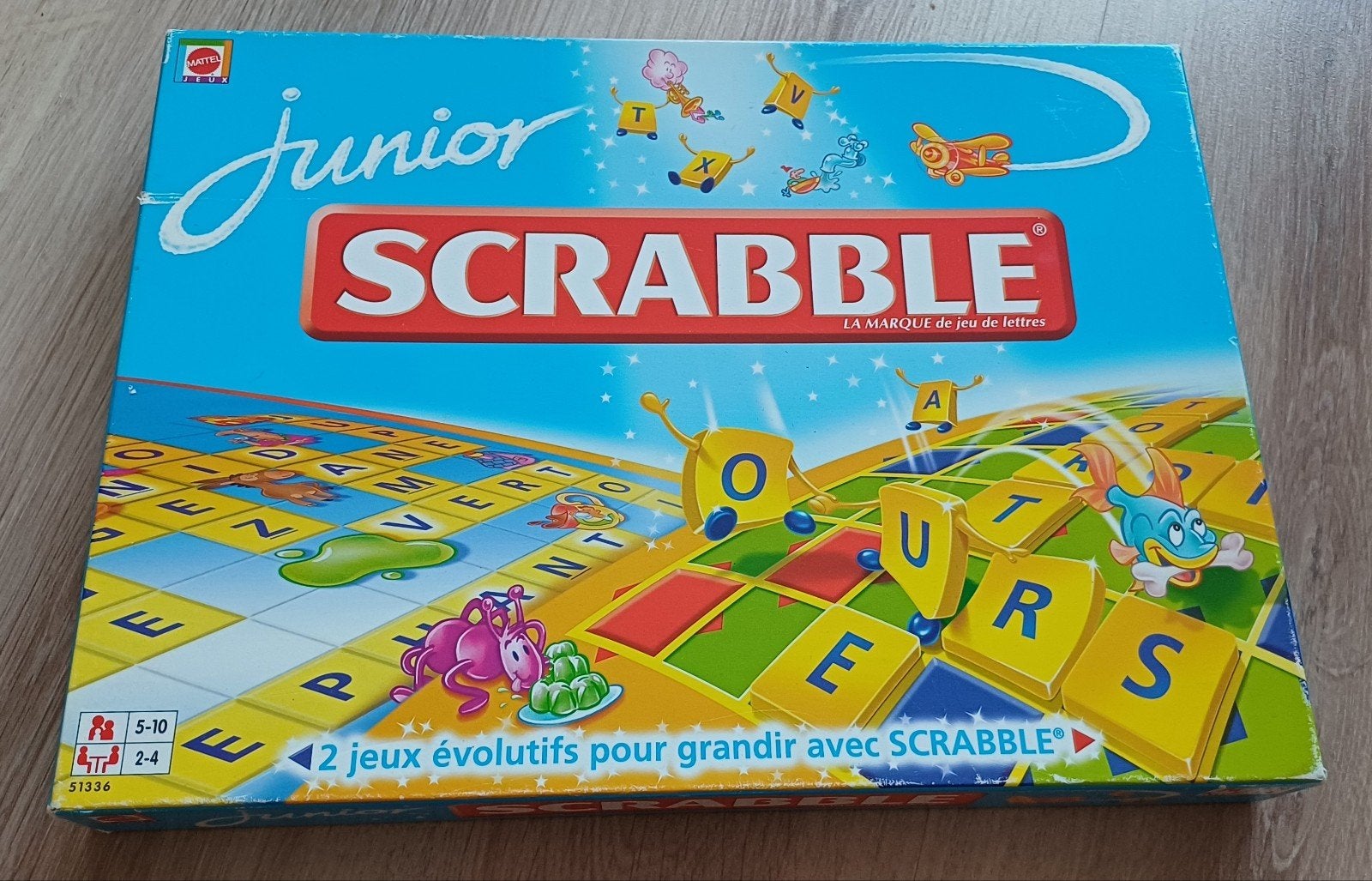 Scrabble Junior FR, 1 ou 2 joueurs, Enlèvement ou Envoi, Comme neuf