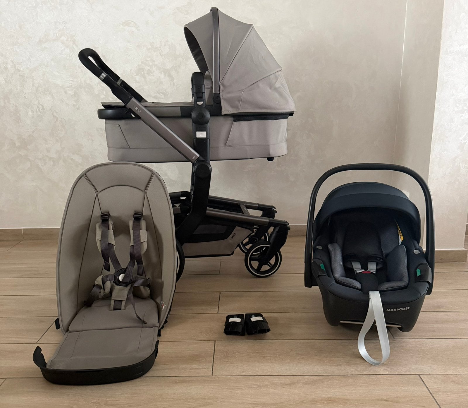 Joolz Day+ Sage Green kinderwagen 3-in-1 Compleet Set, Kinderen en Baby's, Ophalen of Verzenden, Zo goed als nieuw, Verstelbare rugleuning