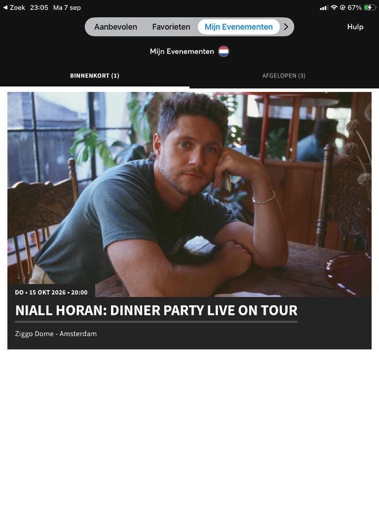 4 staanplaats Nial horan kaartjes, Tickets en Kaartjes, Drie personen of meer, Oktober