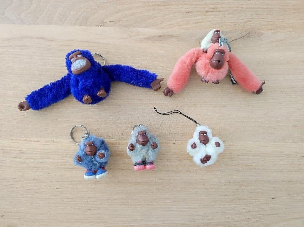 Kipling aapjes, Verzamelen, Sleutelhangers, Ophalen, Gebruikt, Dier of Natuur