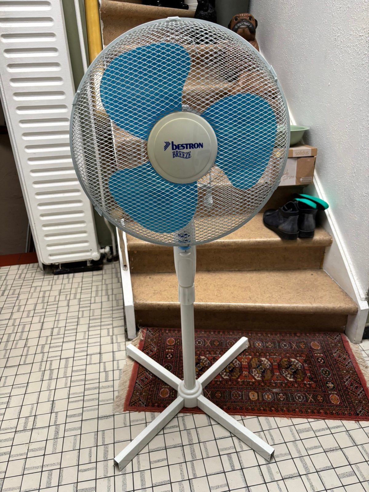 Bestron Breeze Staande Ventilator 40 cm – 3 snelheden, Ophalen, Zo goed als nieuw, Vloerventilator
