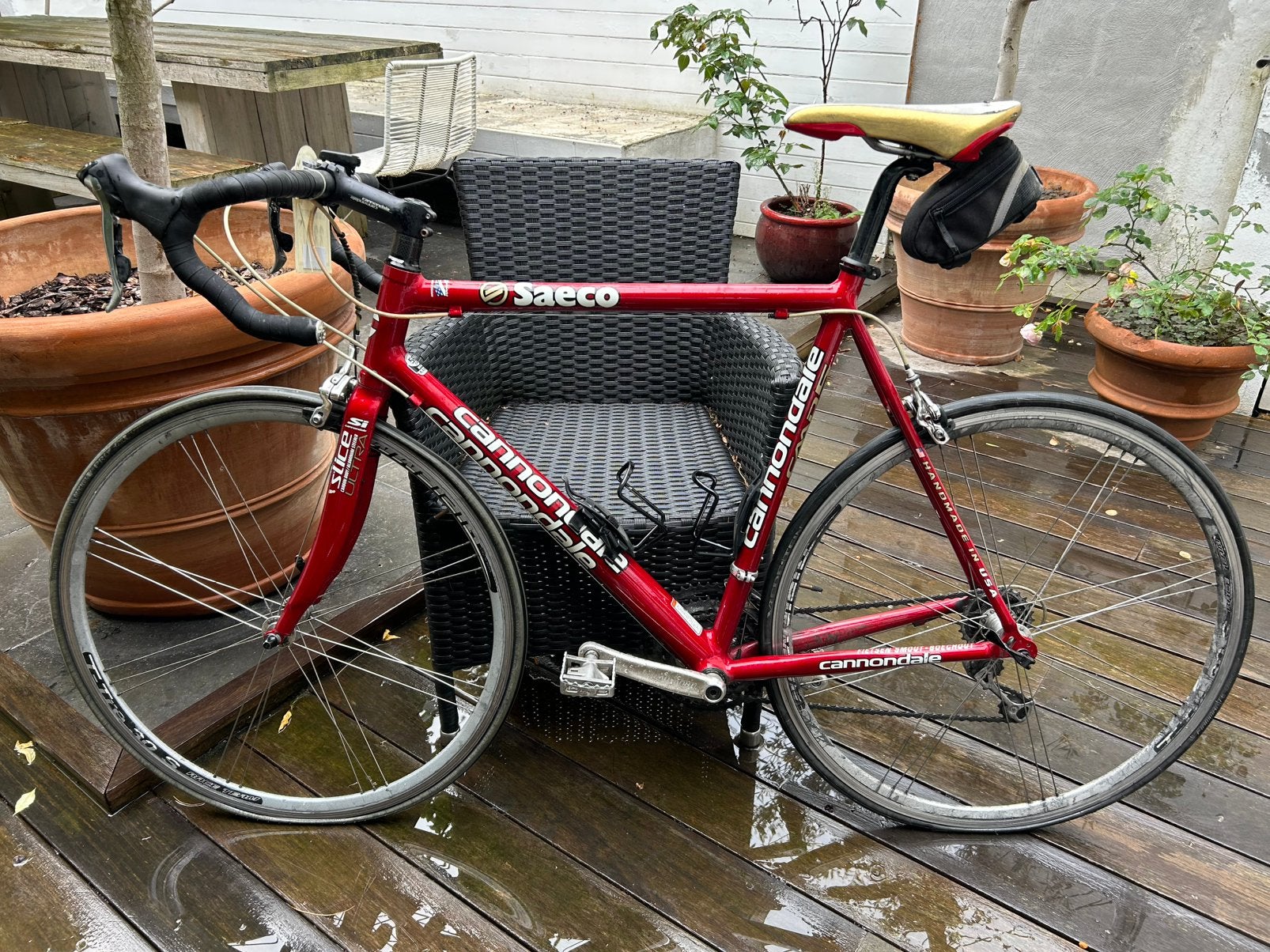 Cannondale Saeco racefiets maat 56, Fietsen en Brommers, Ophalen, Gebruikt, Heren, Overige merken