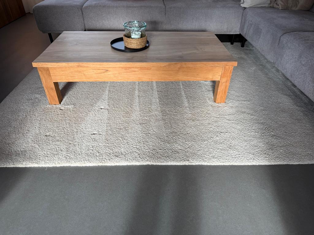 Table basse en teck 135x70x35, Maison & Meubles, Teck, 100 à 150 cm, Moins de 50 cm, Comme neuf