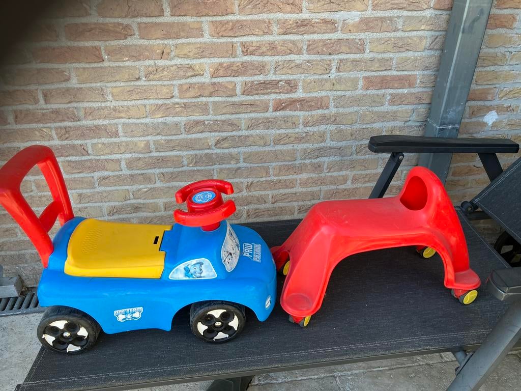 1 Loopauto  en loopfiets vanaf 1.5 jaar/2 jaar, Ophalen, Gebruikt, Loopvoertuig
