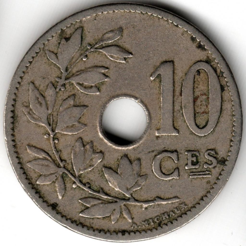 België : 10 Centimes 1904 FR Morin 262 Ref 16673, Ophalen of Verzenden, Metaal, Losse munt