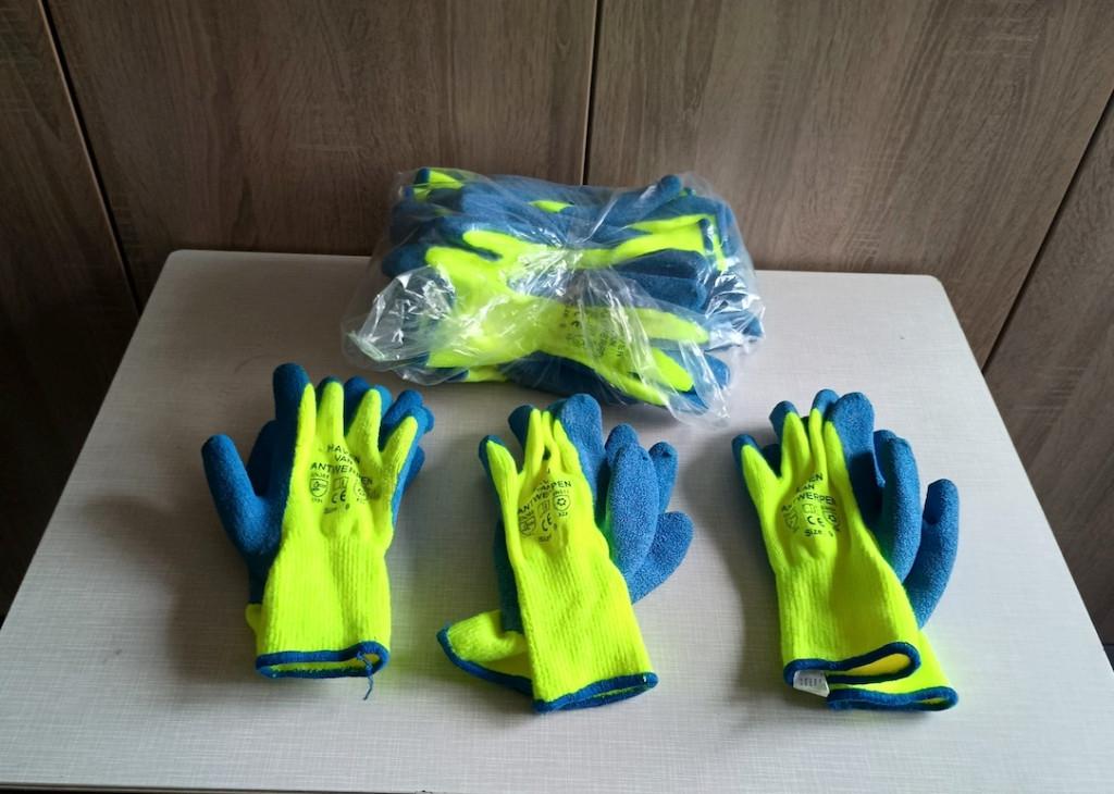 handschoenen fluorgeel/blauw nieuw, Tuin en Terras, Werkkleding, Ophalen, Nieuw, Handschoenen