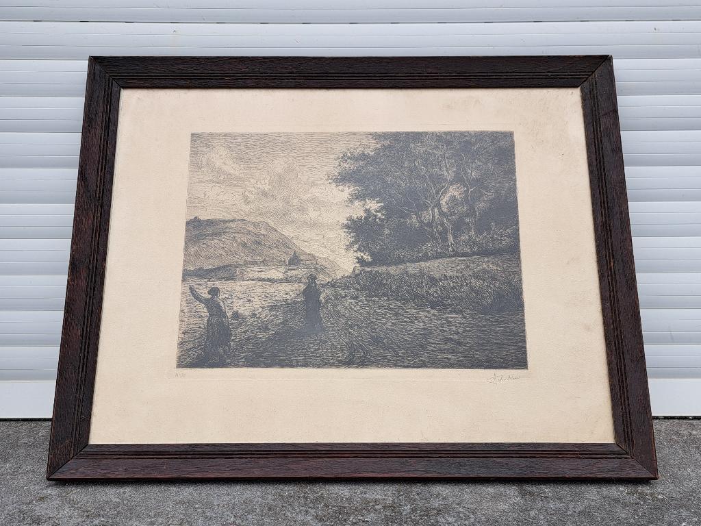 gravure signe victor dieu, Enlèvement ou Envoi, Gravure