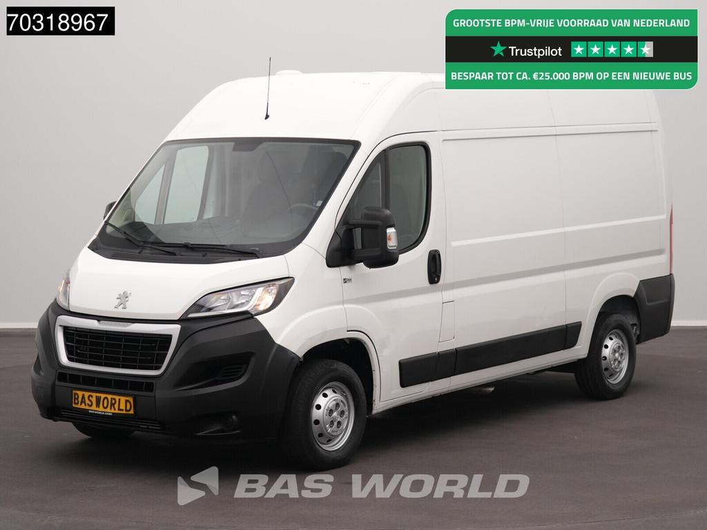 Peugeot Boxer 120pk L2H2 Airco Cruise Parkeersensoren Euro6, Stof, Gebruikt, Euro 6, 4 cilinders