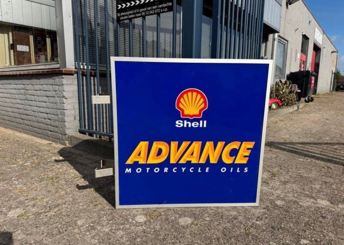 SHELL oude reclame lichtbak, Verzamelen, Ophalen, Gebruikt, Lichtbak of (neon) lamp