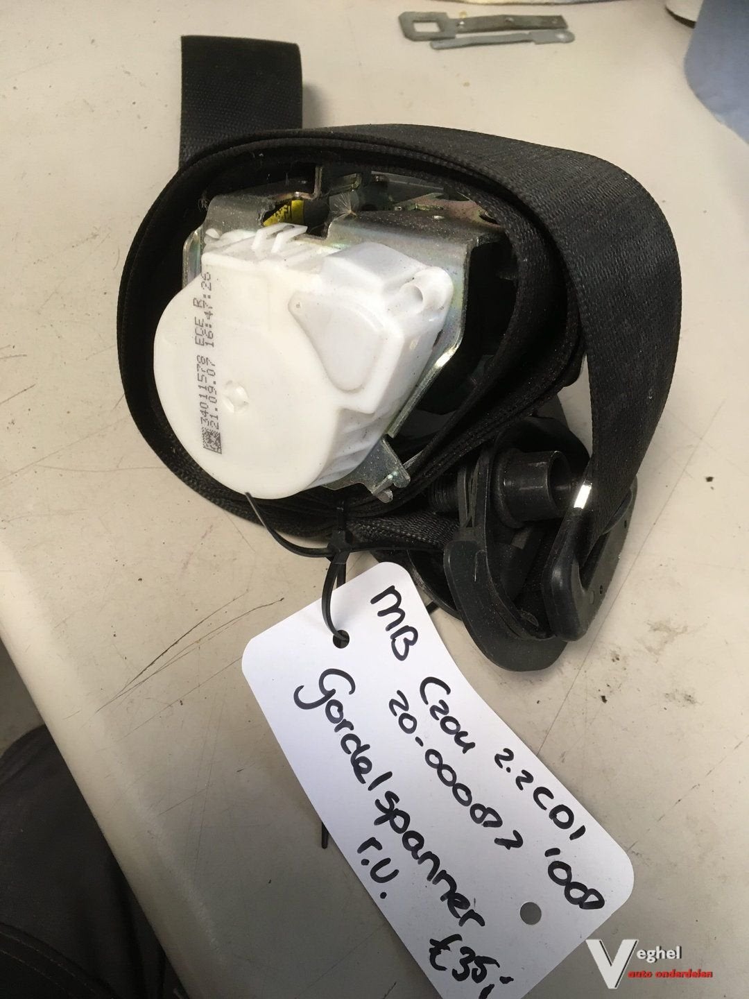 Mercedes C204 '08 2.2cdi gordel met spanner Rechtsvoor, Gebruikt, -, -, Ophalen of Verzenden