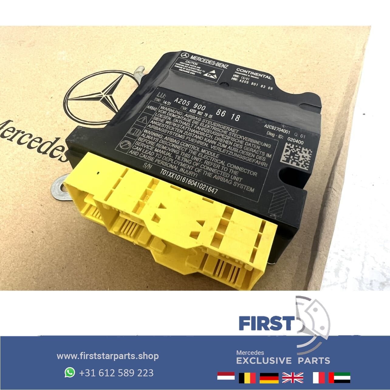 A2059008618 MERCEDES SRS AIRBAG MODULE W205 S205 C205 A205 C, Auto-onderdelen, Gebruikt, -, Ophalen of Verzenden, -