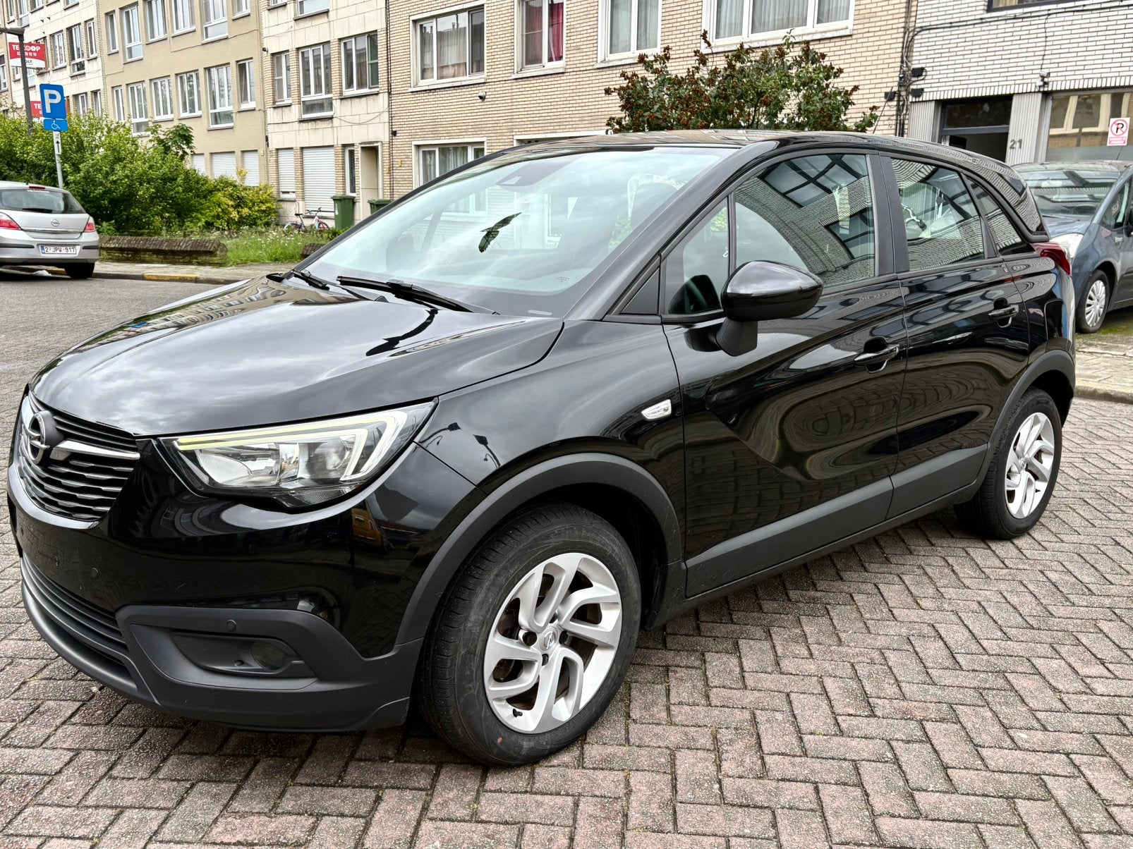 Opel Crossland X 1.2 Essence 2019, Autos, Opel, Achat, Euro 6, Entreprise, Noir