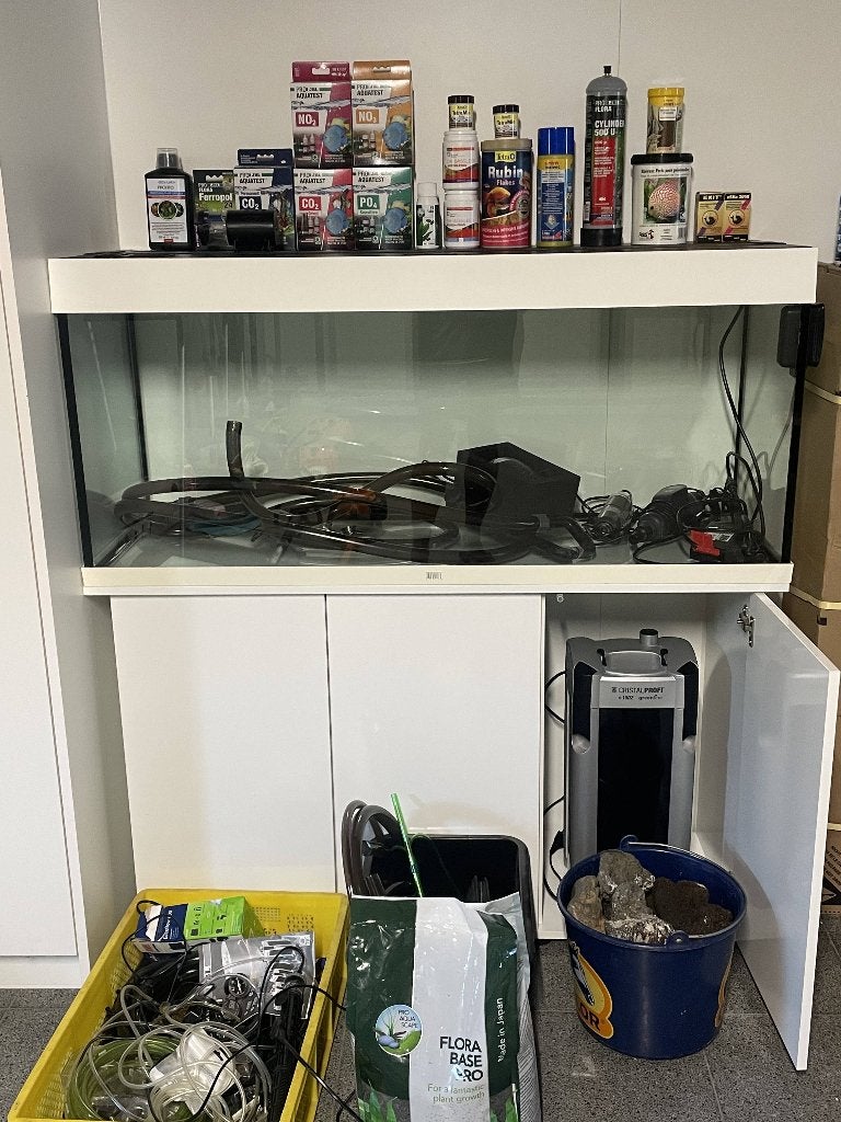 COMPLETE JUWEL AQUARIUMSET – ALLES INBEGREPEN, +50% KORTING!, Dieren en Toebehoren, Ophalen, Gebruikt, Inclusief deksel, Aquariummeubel