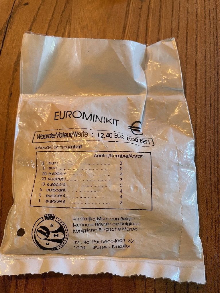 Ongeopende eurominikit in originele verpakking, Ophalen of Verzenden, België, Overige waardes, Setje
