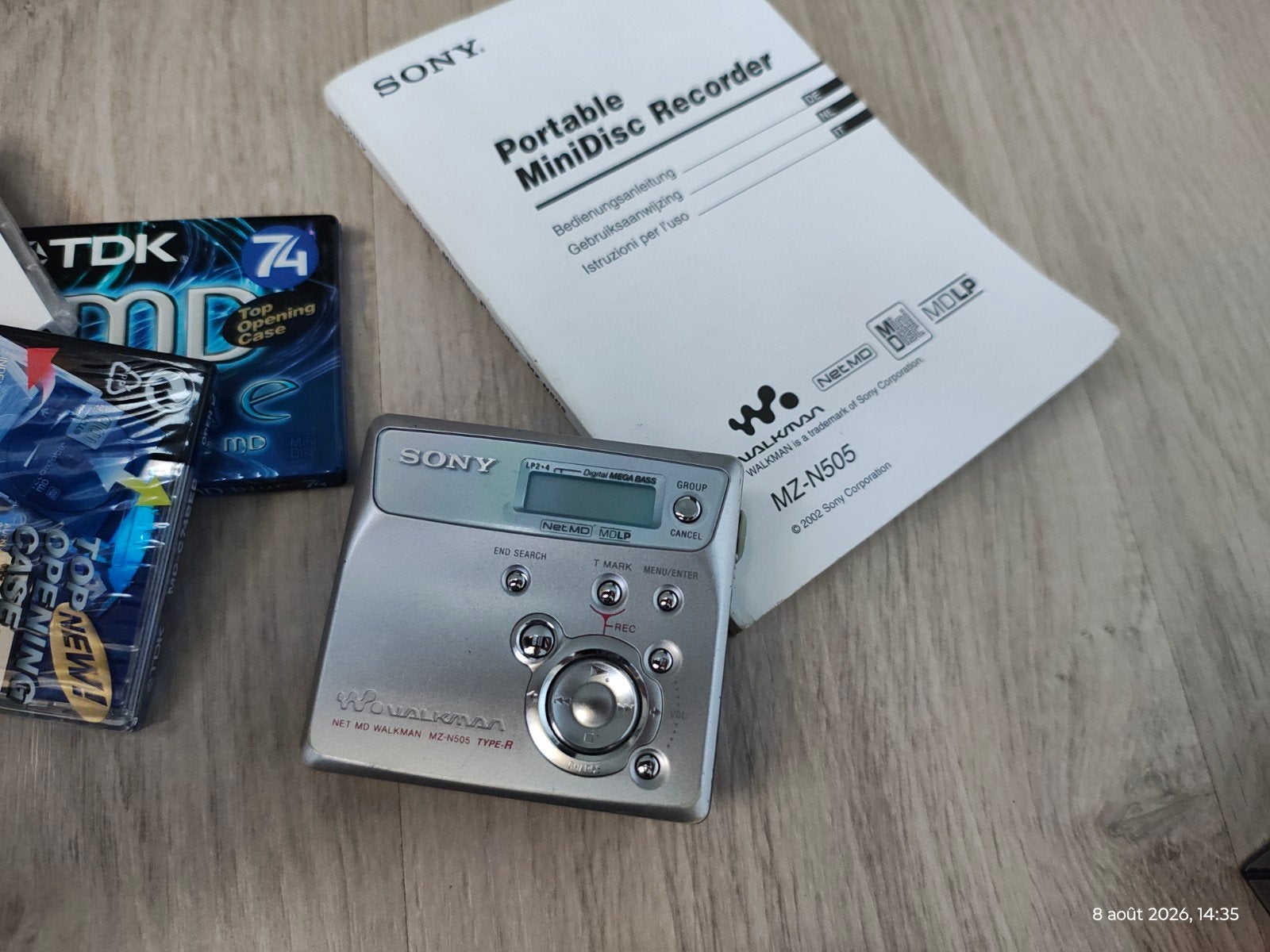 Sony minidis mz-505, Enlèvement ou Envoi