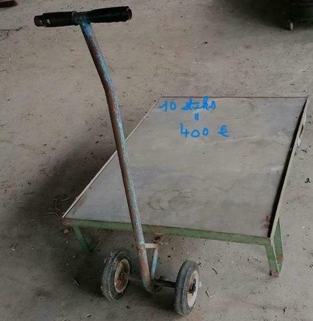 set van 10 karren met 1 trekstang, Doe-het-zelf en Bouw, Ophalen, Gebruikt