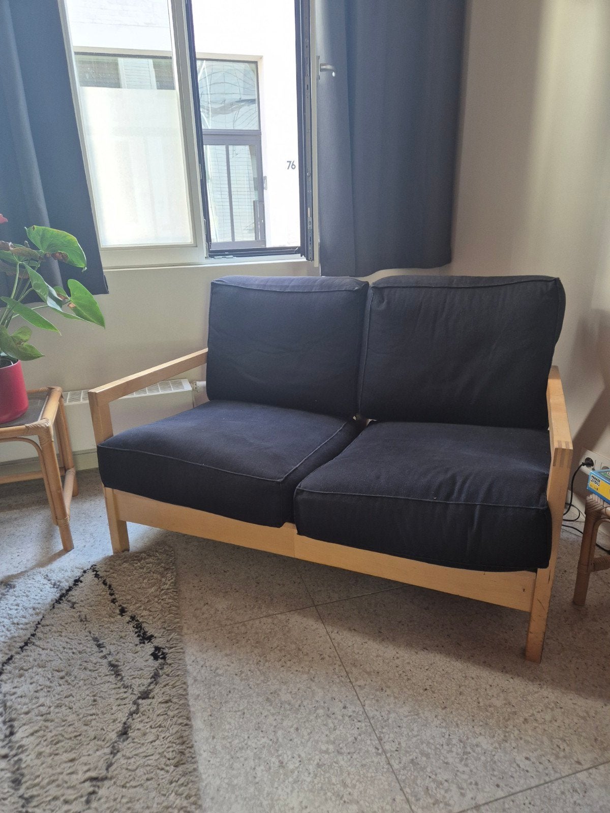 Ikea houten zetel in goede staat., Huis en Inrichting, Ophalen of Verzenden