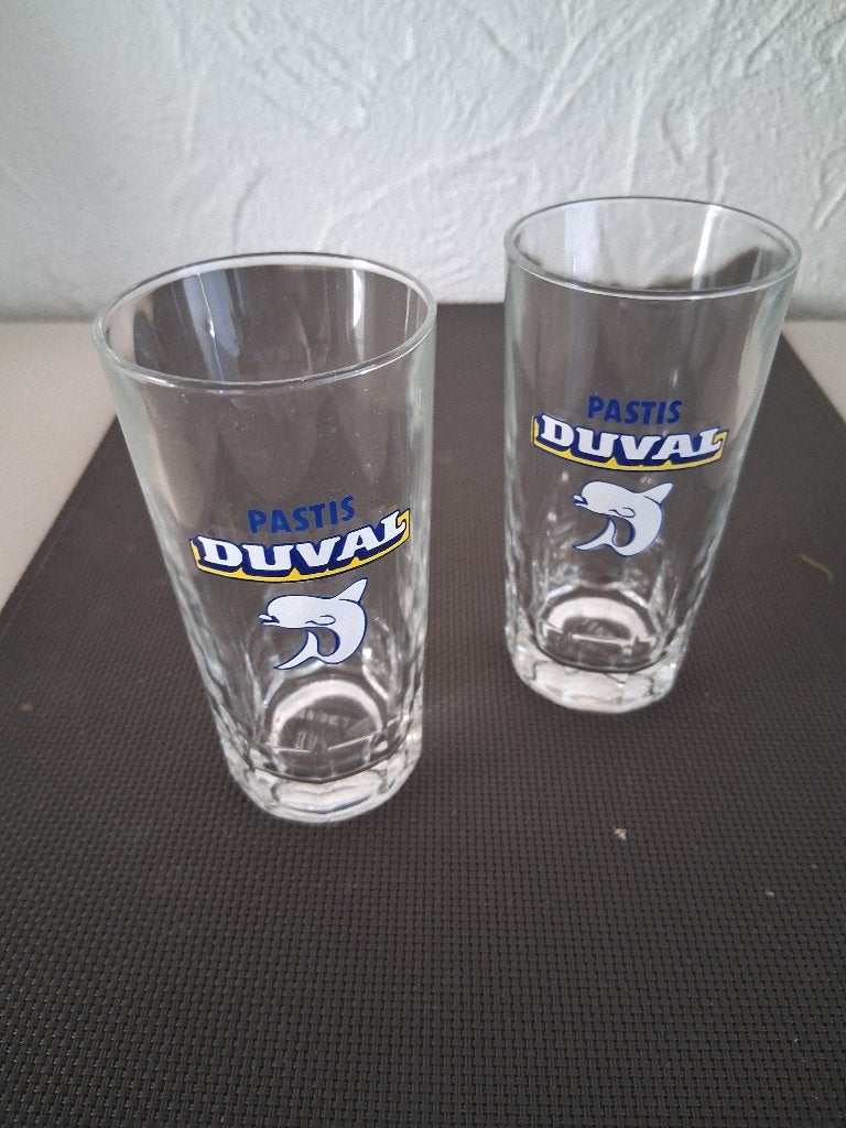 DUVAL PASTIS 2 GLAZEN, Verzamelen, Ophalen of Verzenden