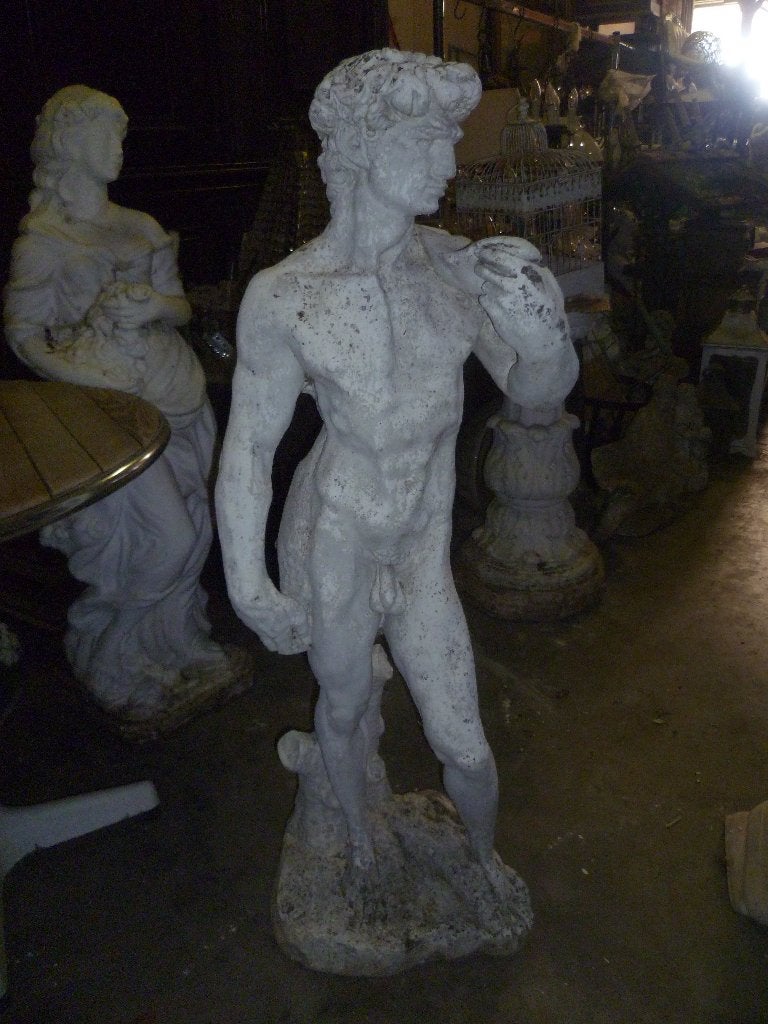 GROOT OUD STENEN TUIN BEELD, Antiek en Kunst, Ophalen