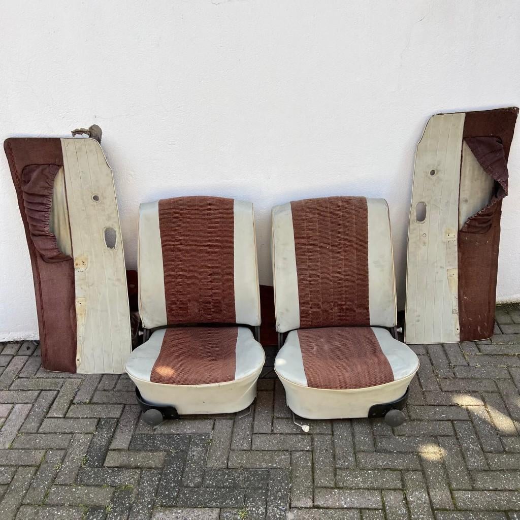 VW Karmann Ghia T34 Stoelenset voorin Type 34 1963, Auto diversen, Auto-accessoires, Gebruikt, Ophalen of Verzenden