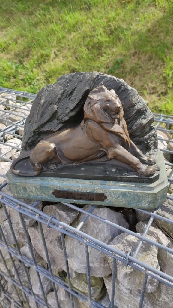 Lion du beffroi, Antiquités & Art, Antiquités | Bronze & Cuivre, Enlèvement