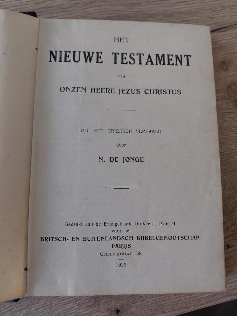 NIEUW TESTAMENT - 1925, Antiek en Kunst, Antiek | Boeken en Manuscripten, Ophalen, Andere
