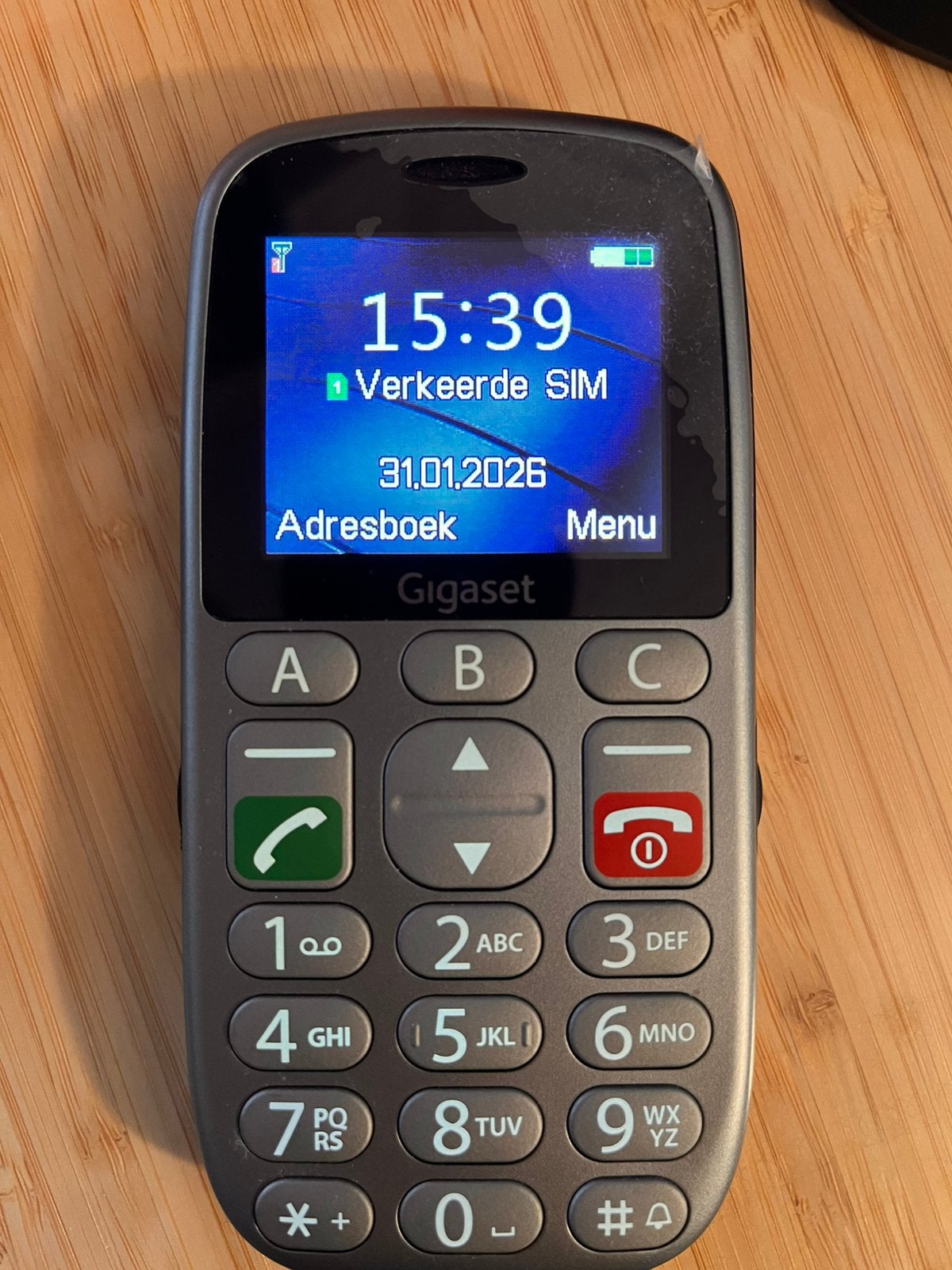 Senioren gsm Gigaset GL390, Ophalen, Zo goed als nieuw