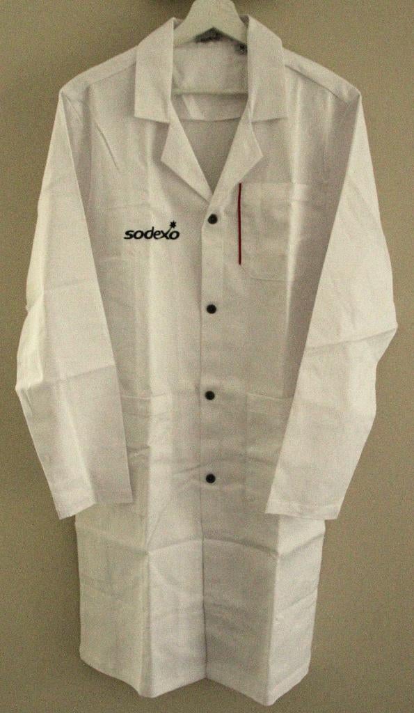 Witte werkjas Sodexo maat M - NIEUW, Tuin en Terras, Werkkleding, Dames, Geen merk, Nieuw, Ophalen of Verzenden
