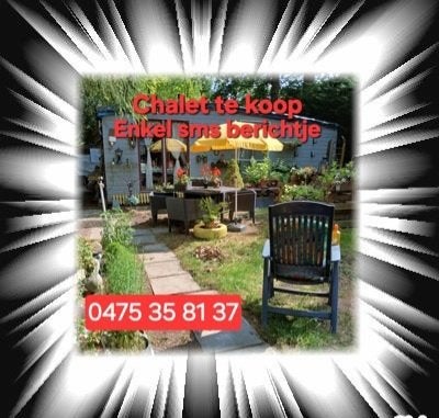 Chalet op eigen grond te koop, Province d'Anvers, 1 chambres, 33 m², Ventes sans courtier