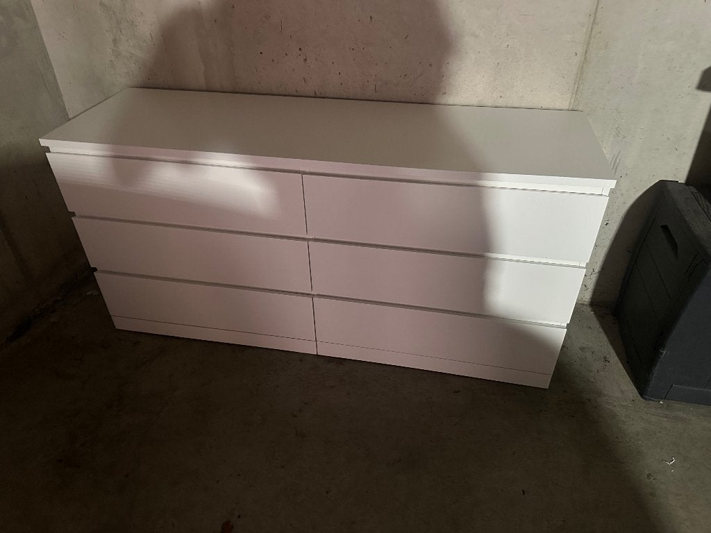 Malm kast, Huis en Inrichting, Ophalen, 5 laden of meer, 150 tot 200 cm, Zo goed als nieuw