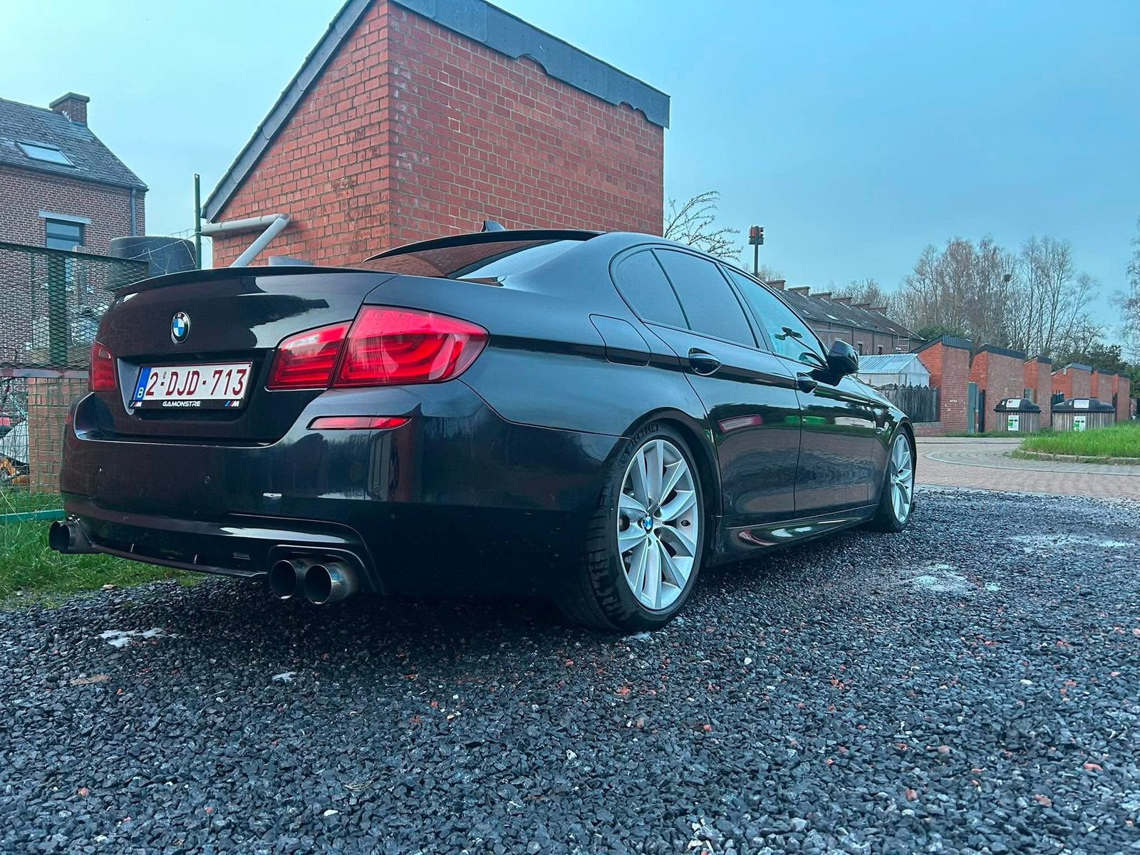 Bmw f10 525D, Auto's, Automaat, Achterwielaandrijving, Parkeersensor, Zwart