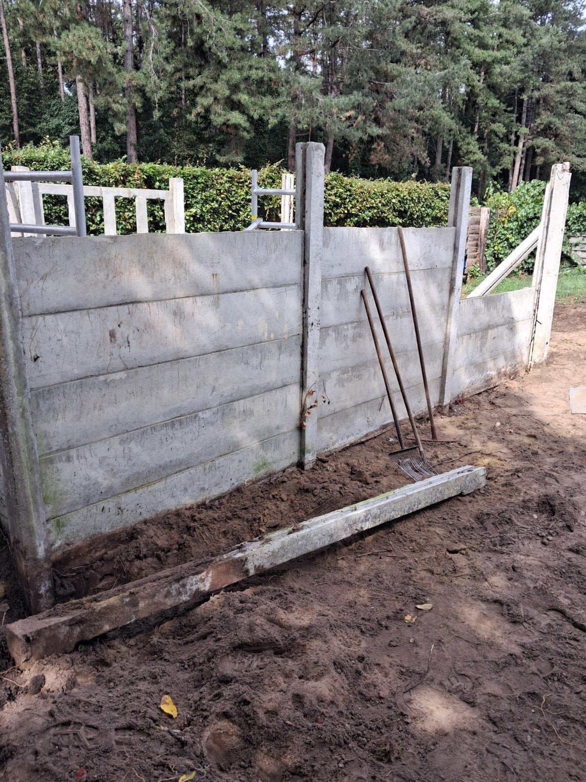 40 tal betonplaten 1m90 x34 x 3,2cm breed, Enlèvement, Utilisé