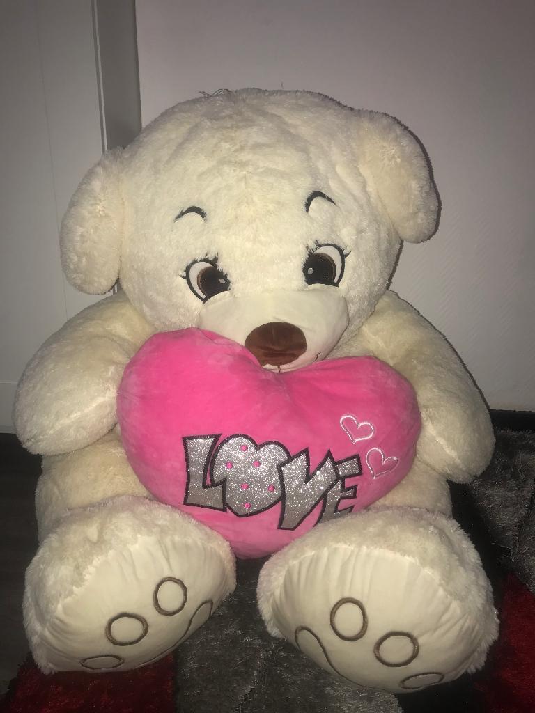 Grote Teddybeer tekoop / gros ours en peluche, Collections, Ours & Peluches, Comme neuf, Autres marques, Enlèvement