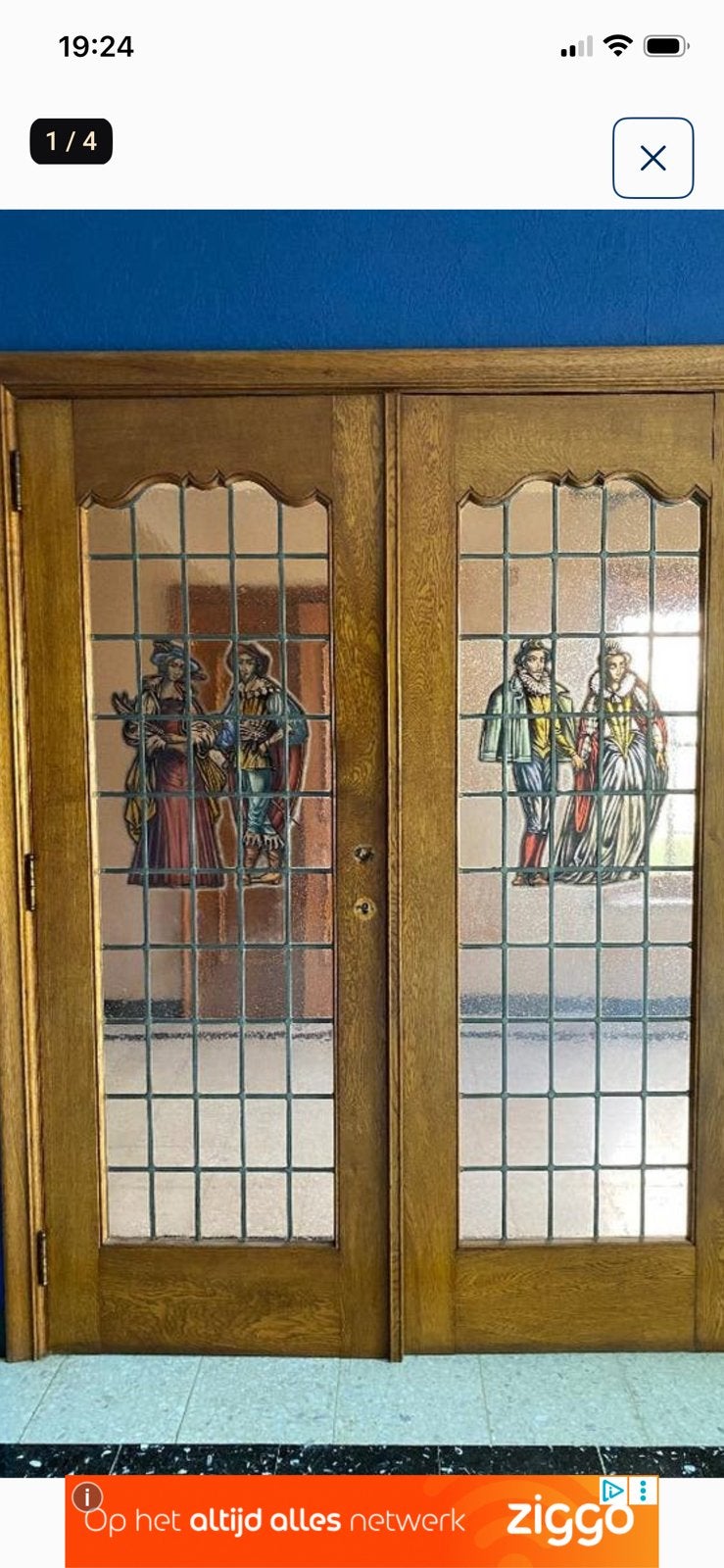 Div sets glas in lood deuren, Ophalen