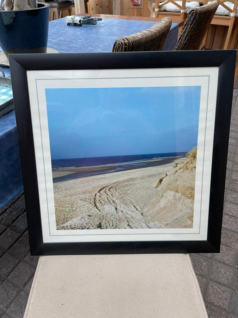 2 schilderijen 50x50 thema zee, Enlèvement, Comme neuf