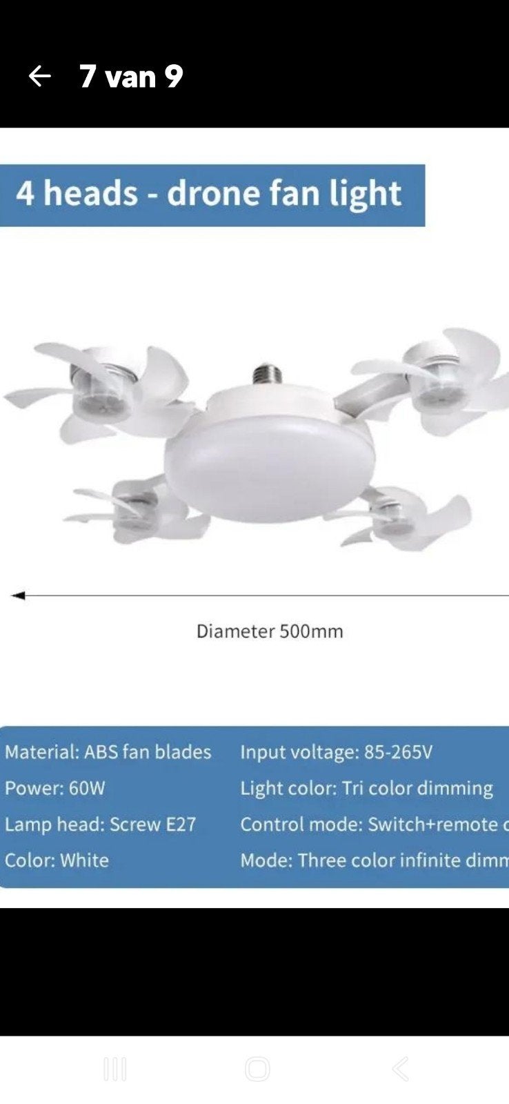 Drone ventilator met licht nieuw, Boeken, Ophalen of Verzenden