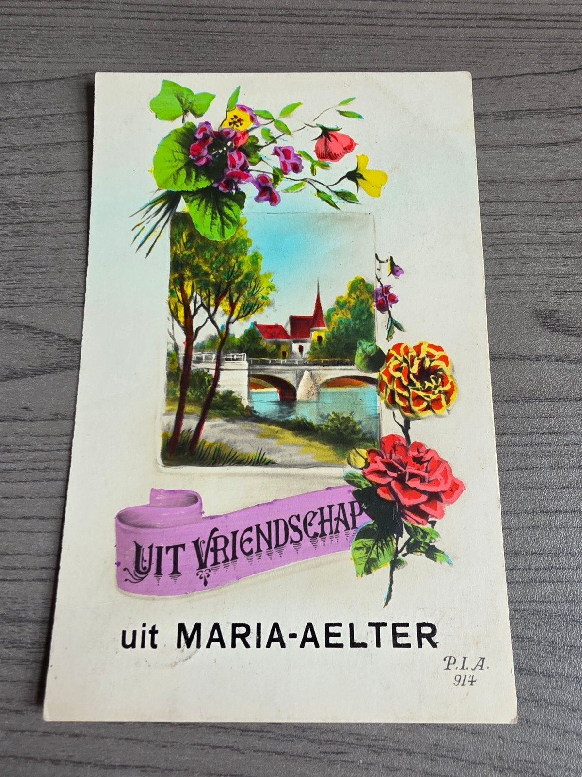Postkaart Maria-Aelter uit vriendschap Knesselare, Ophalen of Verzenden