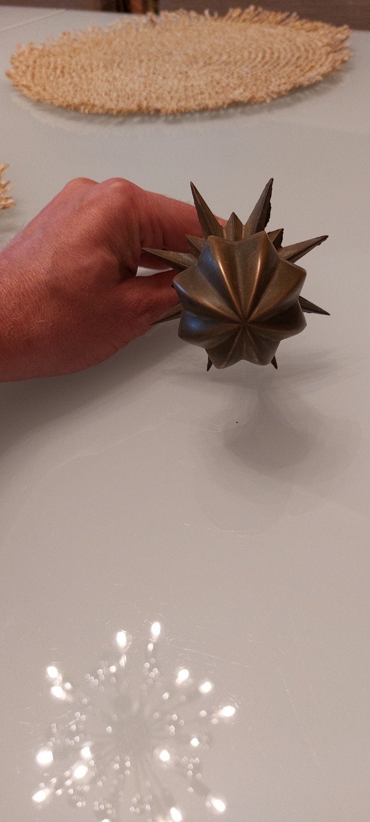 Bouton de porte en laiton, Antiquités & Art, Enlèvement, Bronze