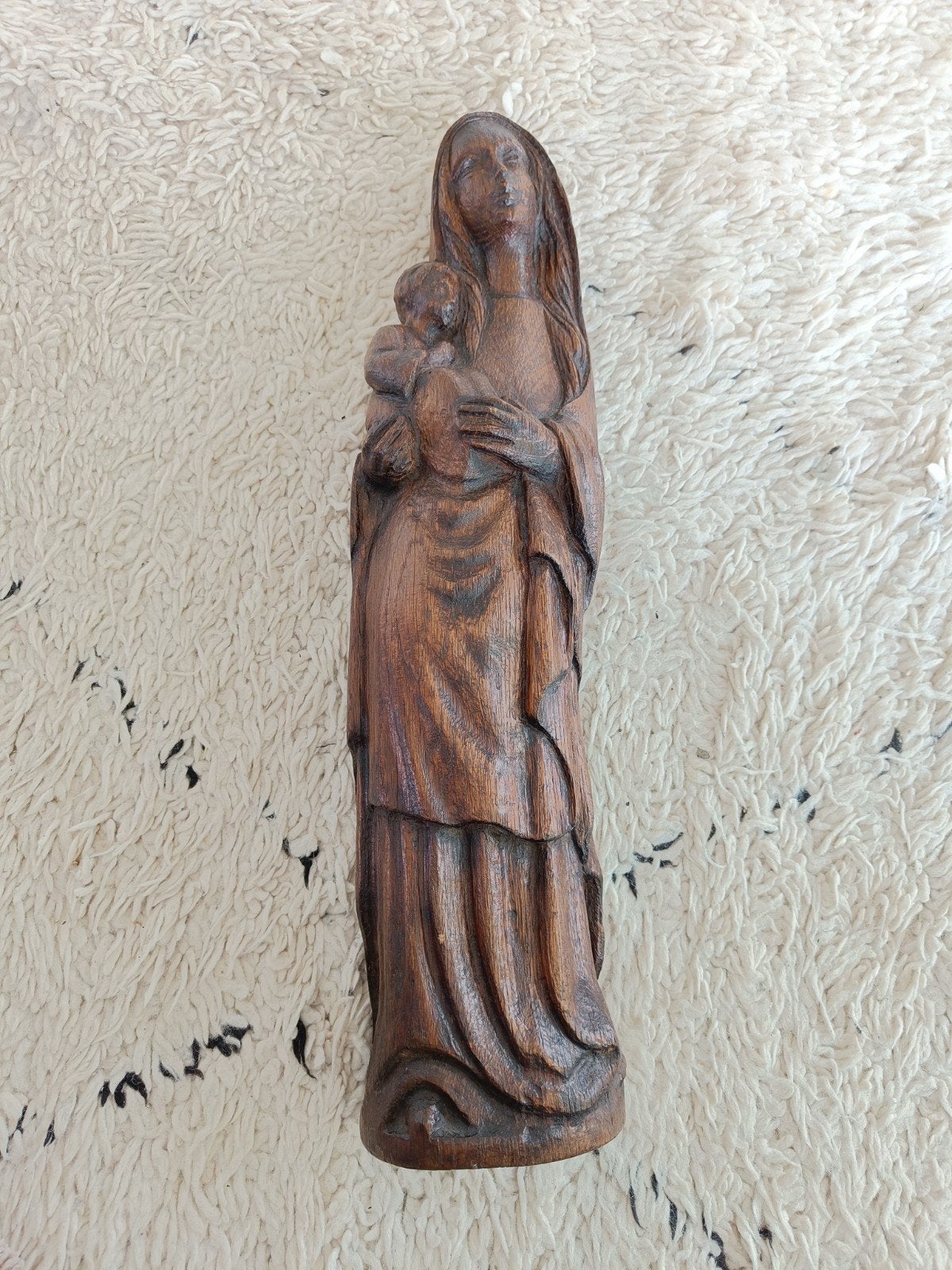 houten beeld Maria, Antiek en Kunst, Ophalen